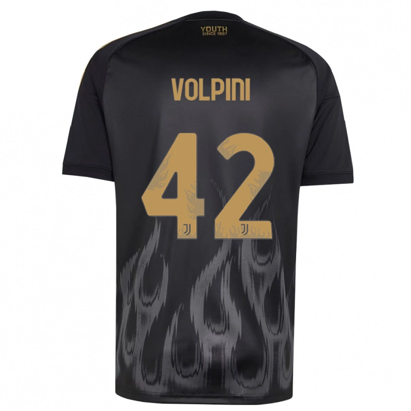 Danxen Pánské Viola Volpini #42 Černá Hnědá Třetí Hráčské Dresy 2026/27 Dres