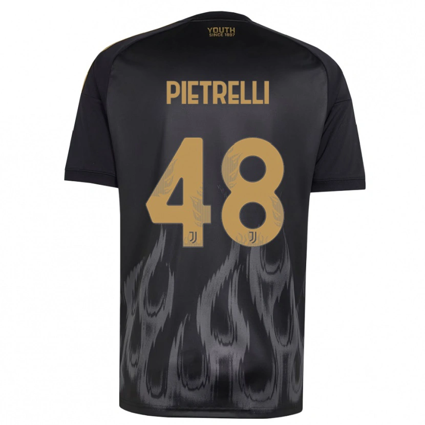 Danxen Pánské Alessandro Pietrelli #48 Černá Hnědá Třetí Hráčské Dresy 2026/27 Dres
