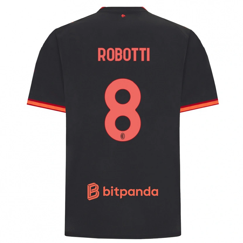 Danxen Pánské Giovanni Robotti #8 Černá Červená Třetí Hráčské Dresy 2026/27 Dres