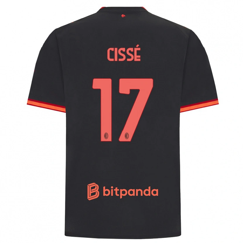 Danxen Pánské Maiga-Hamadoun Cissé #17 Černá Červená Třetí Hráčské Dresy 2026/27 Dres