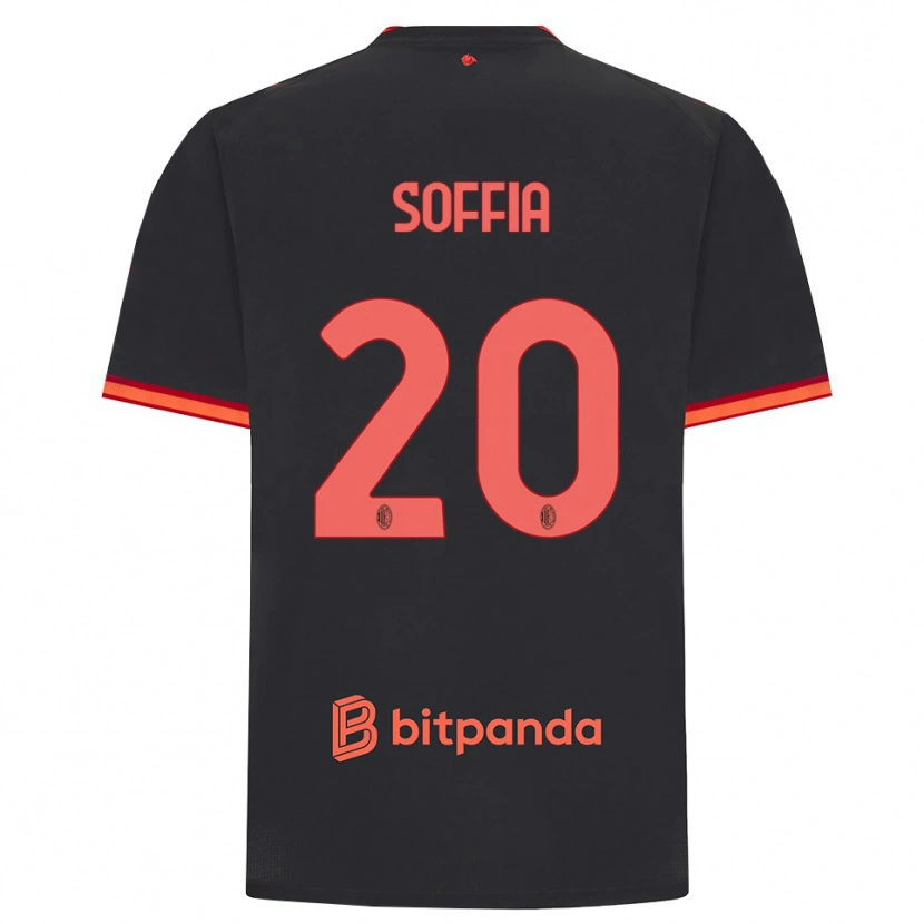 Danxen Pánské Angelica Soffia #20 Černá Červená Třetí Hráčské Dresy 2026/27 Dres