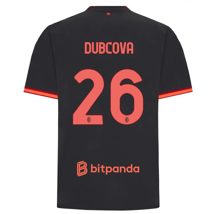Danxen Pánské Michaela Dubcova #26 Černá Červená Třetí Hráčské Dresy 2026/27 Dres