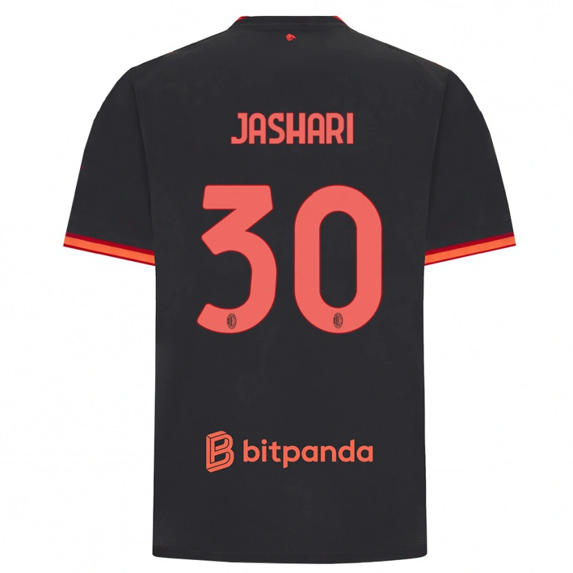Danxen Pánské Ardon Jashari #30 Černá Červená Třetí Hráčské Dresy 2026/27 Dres