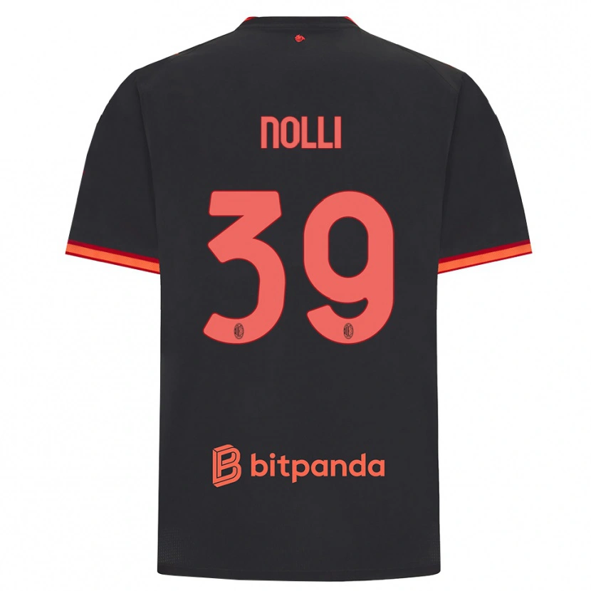 Danxen Pánské Luca Nolli #39 Černá Červená Třetí Hráčské Dresy 2026/27 Dres