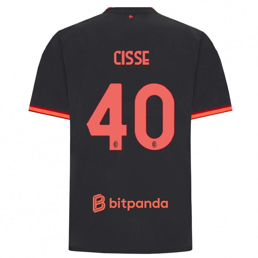 Danxen Pánské El Hadji Malick Cissé #40 Černá Červená Třetí Hráčské Dresy 2026/27 Dres