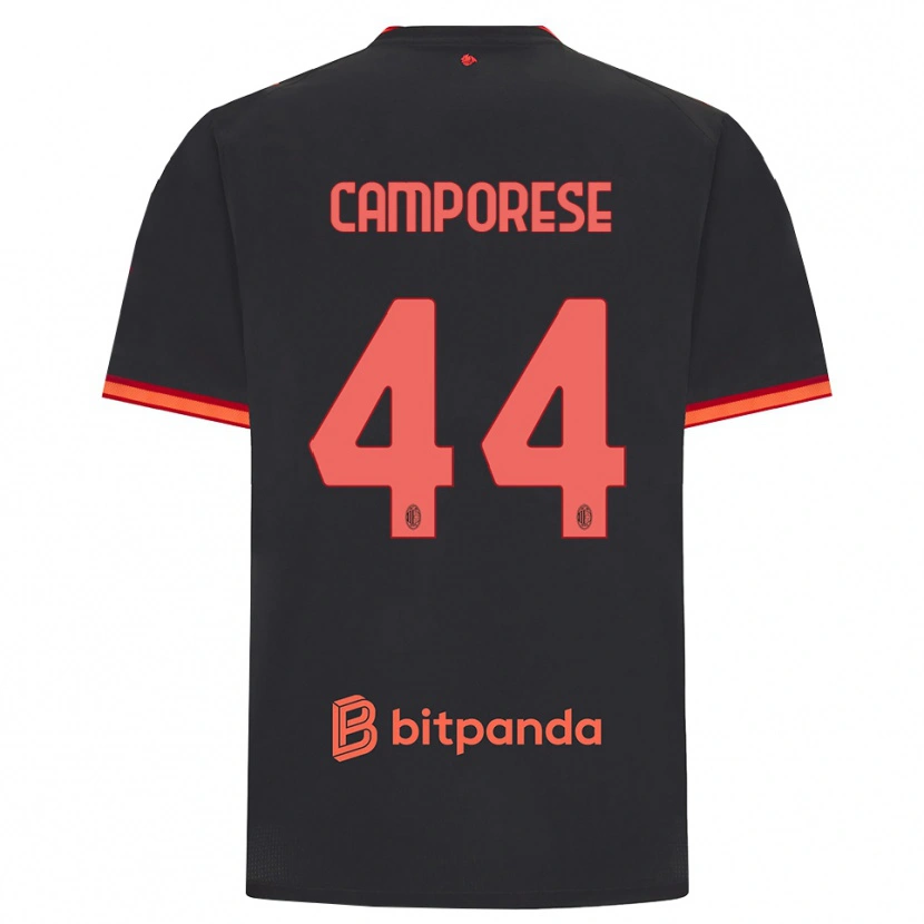 Danxen Pánské Michele Camporese #44 Černá Červená Třetí Hráčské Dresy 2026/27 Dres