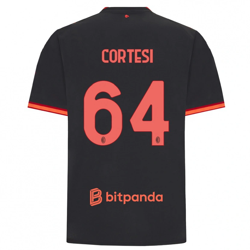 Danxen Pánské Selena Cortesi #64 Černá Červená Třetí Hráčské Dresy 2026/27 Dres