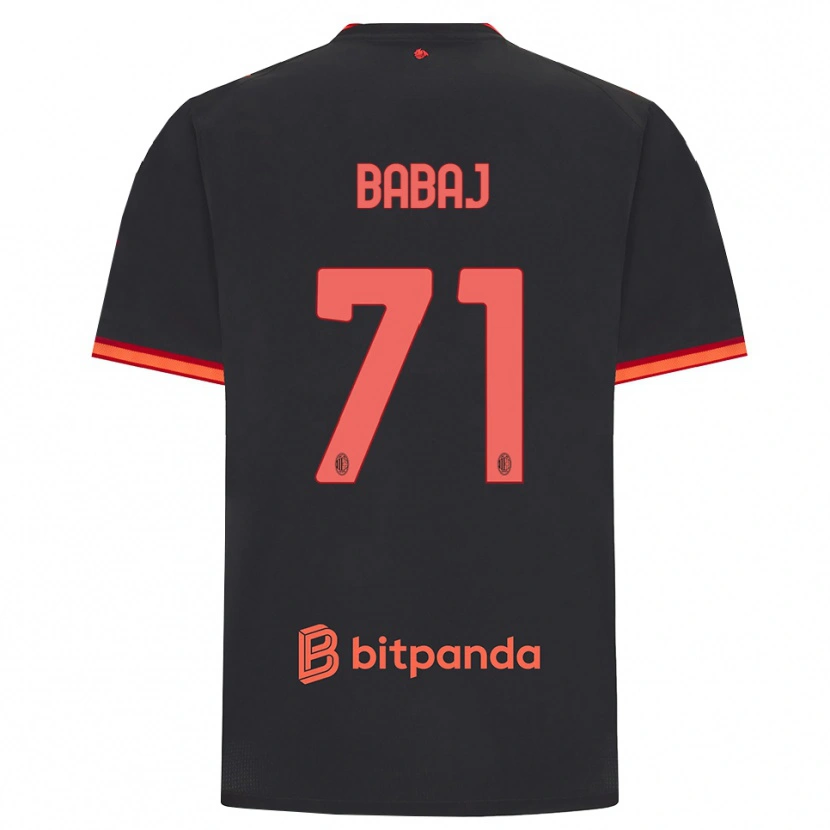 Danxen Pánské Aron Babaj #71 Černá Červená Třetí Hráčské Dresy 2026/27 Dres