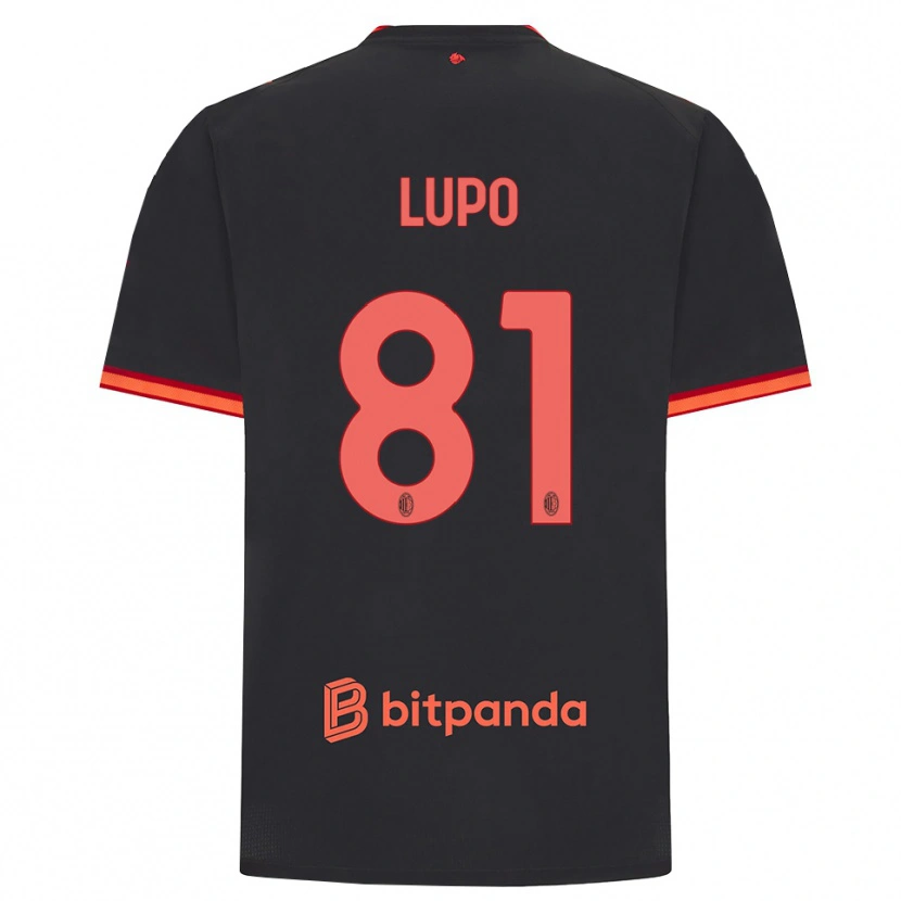 Danxen Pánské Simone Lupo #81 Černá Červená Třetí Hráčské Dresy 2026/27 Dres