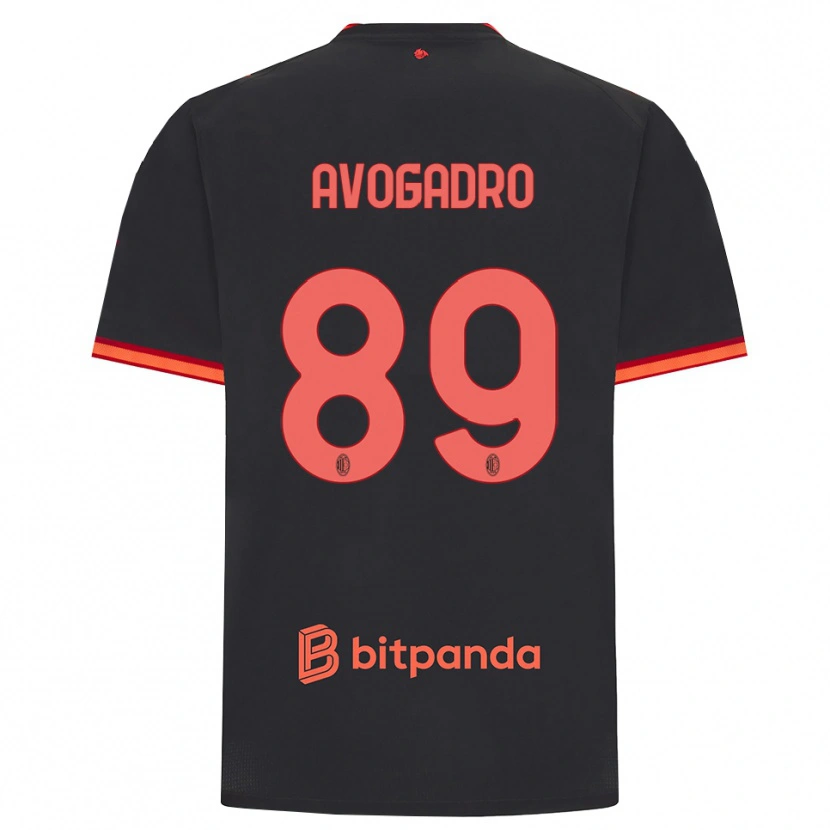 Danxen Pánské Pietro Avogadro #89 Černá Červená Třetí Hráčské Dresy 2026/27 Dres