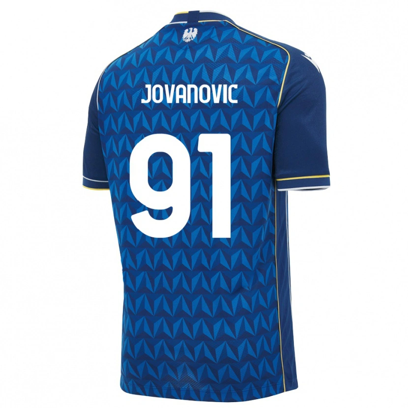 Danxen Pánské Lazar Jovanovic #91 Královská Modř Bílá Modrá Daleko Hráčské Dresy 2026/27 Dres