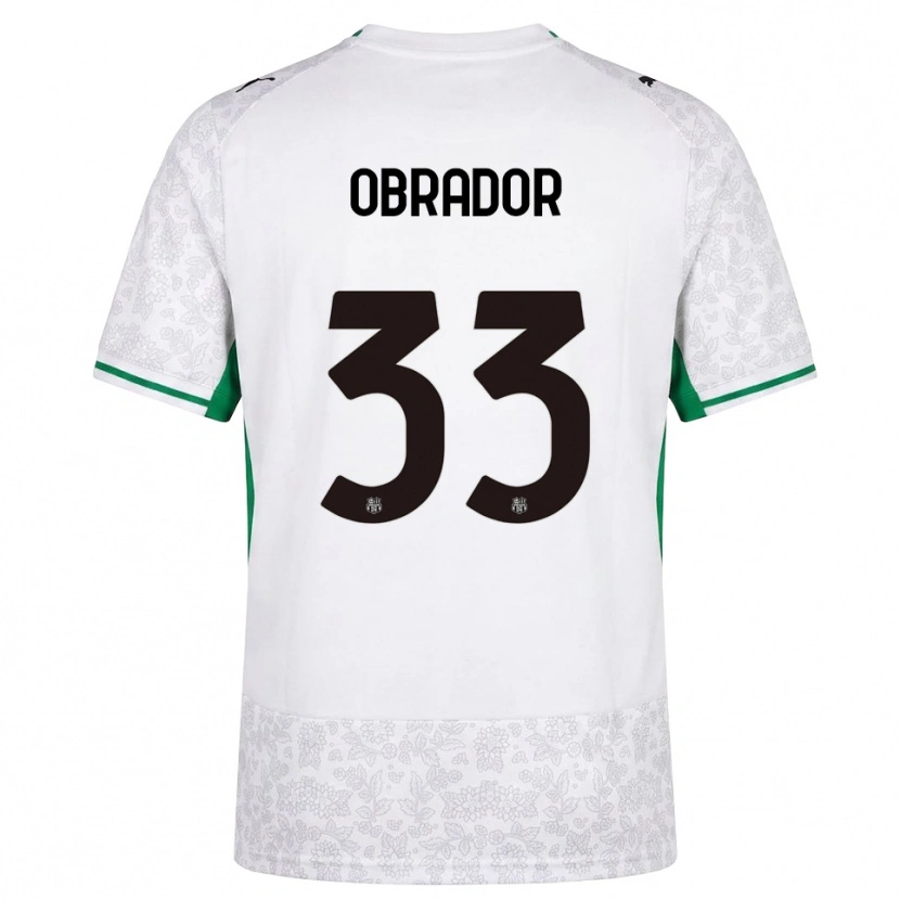 Danxen Dámské Rafa Obrador #33 Bílá Černá Zelená Daleko Hráčské Dresy 2026/27 Dres