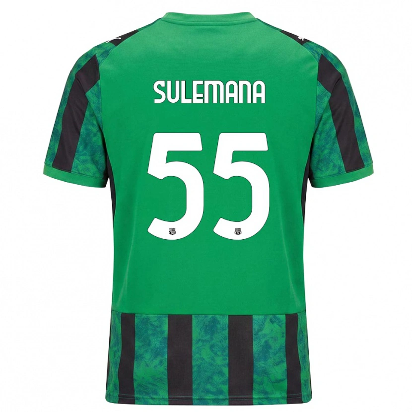 Danxen Dámské Ibrahim Sulemana #55 Zelená Černá Bílá Domů Hráčské Dresy 2026/27 Dres