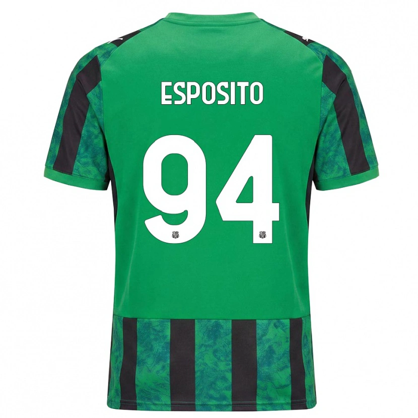Danxen Dámské Sebastiano Esposito #94 Zelená Černá Bílá Domů Hráčské Dresy 2026/27 Dres