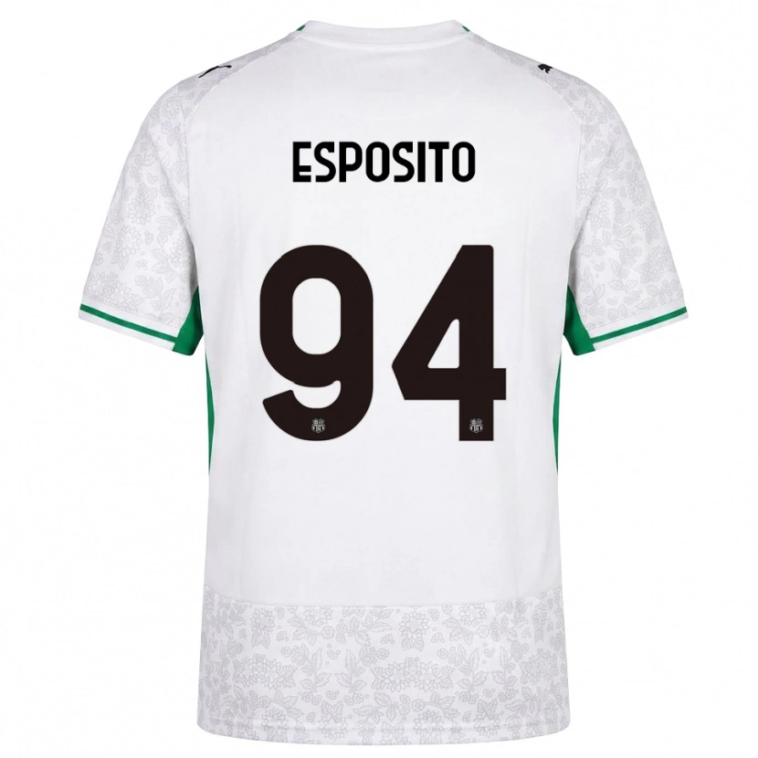 Danxen Dámské Sebastiano Esposito #94 Bílá Černá Zelená Daleko Hráčské Dresy 2026/27 Dres