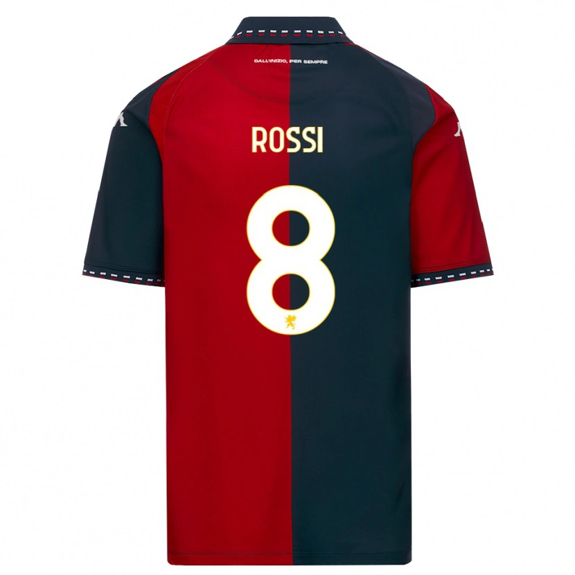 Danxen Dámské Gianluca Rossi #8 Červená Černá Bílá Domů Hráčské Dresy 2026/27 Dres
