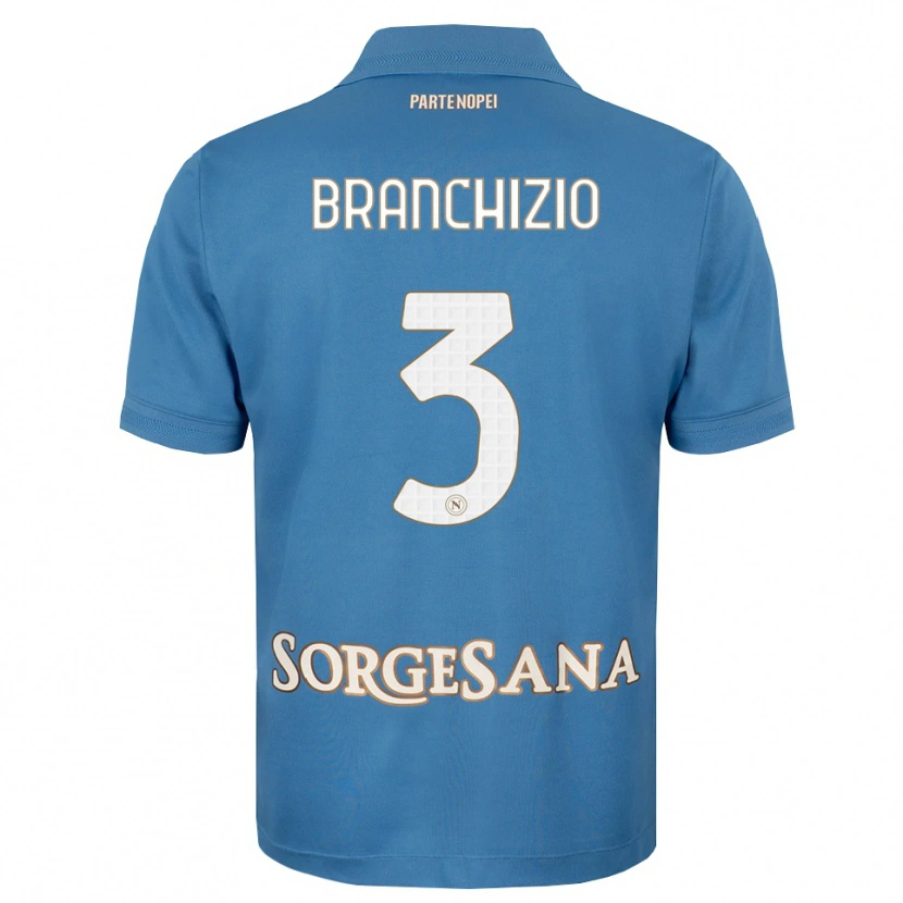 Danxen Dámské Agostino Branchizio #3 Modrá Bílá S Nádechem Domů Hráčské Dresy 2026/27 Dres