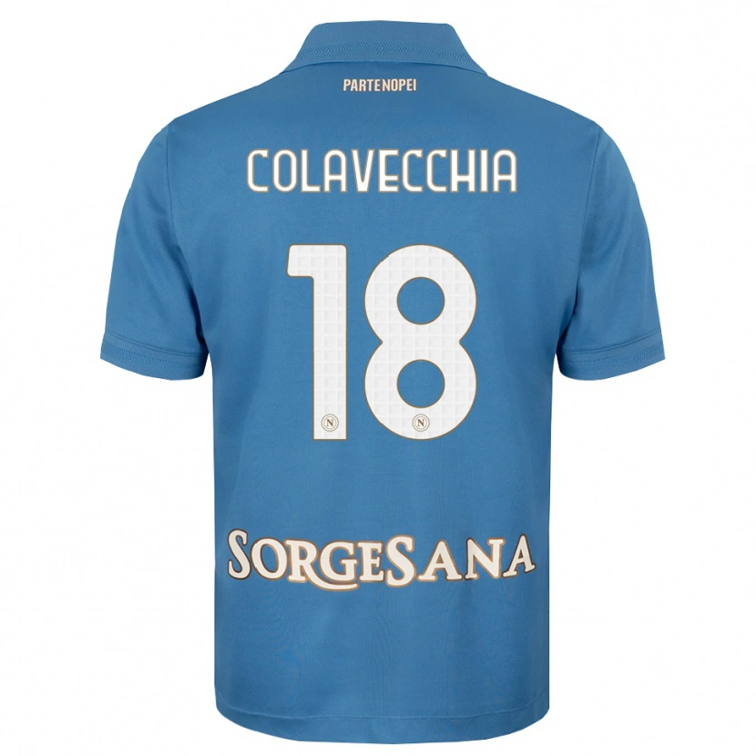 Danxen Dámské Pasquale Colavecchia #18 Modrá Bílá S Nádechem Domů Hráčské Dresy 2026/27 Dres