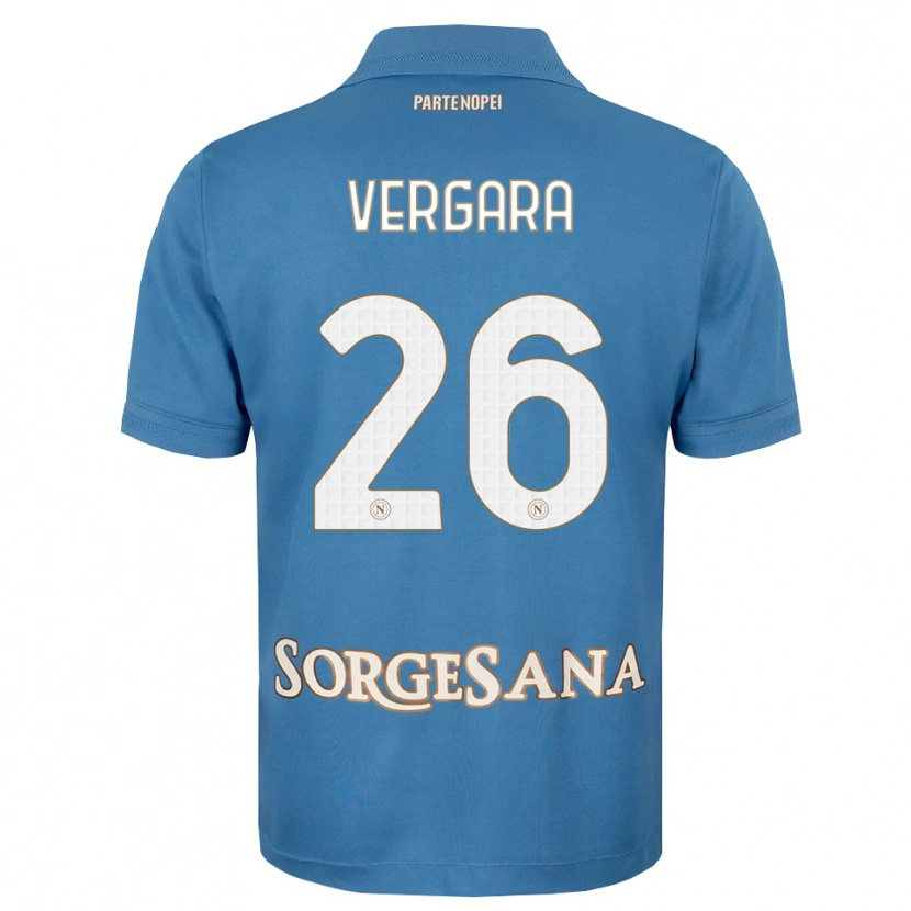 Danxen Dámské Antonio Vergara #26 Modrá Bílá S Nádechem Domů Hráčské Dresy 2026/27 Dres