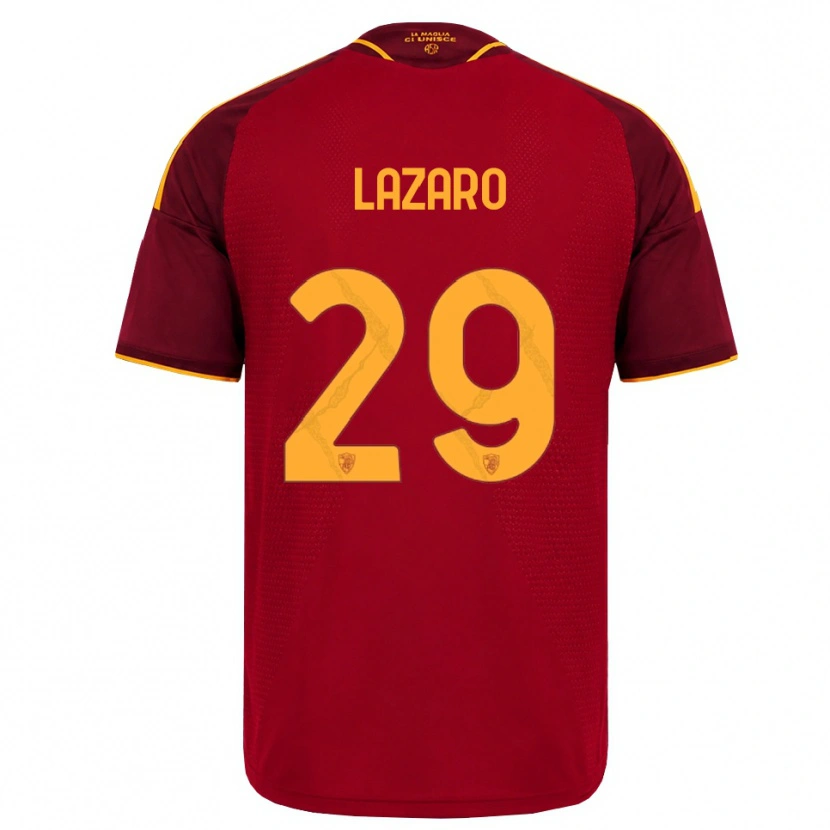 Danxen Dámské Paloma Lazaro #29 Červená Zlatá Žlutá Domů Hráčské Dresy 2026/27 Dres