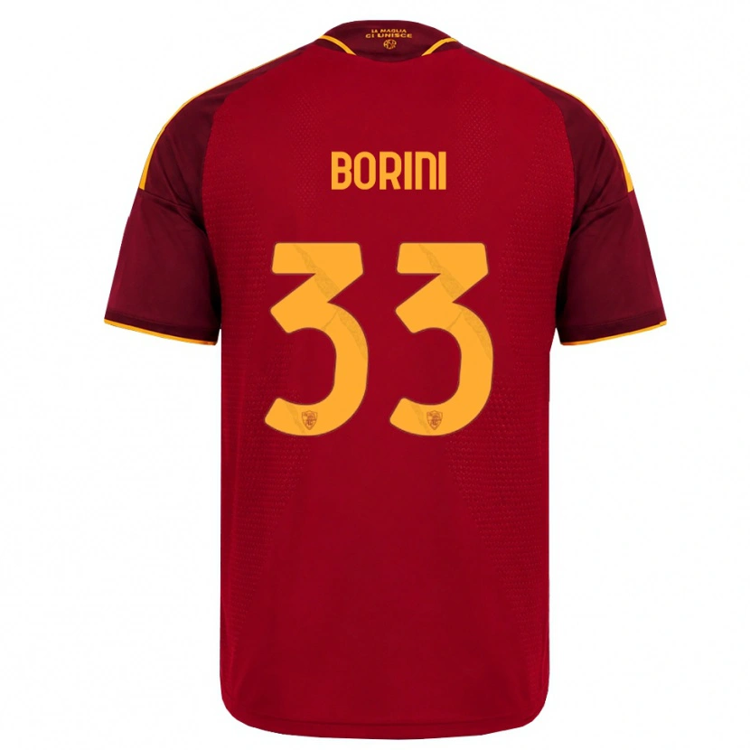 Danxen Dámské Joyce Borini #33 Červená Zlatá Žlutá Domů Hráčské Dresy 2026/27 Dres