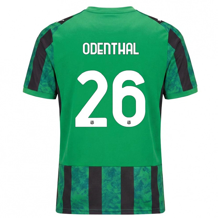 Danxen Dámské Cas Odenthal #26 Zelená Černá Bílá Domů Hráčské Dresy 2026/27 Dres