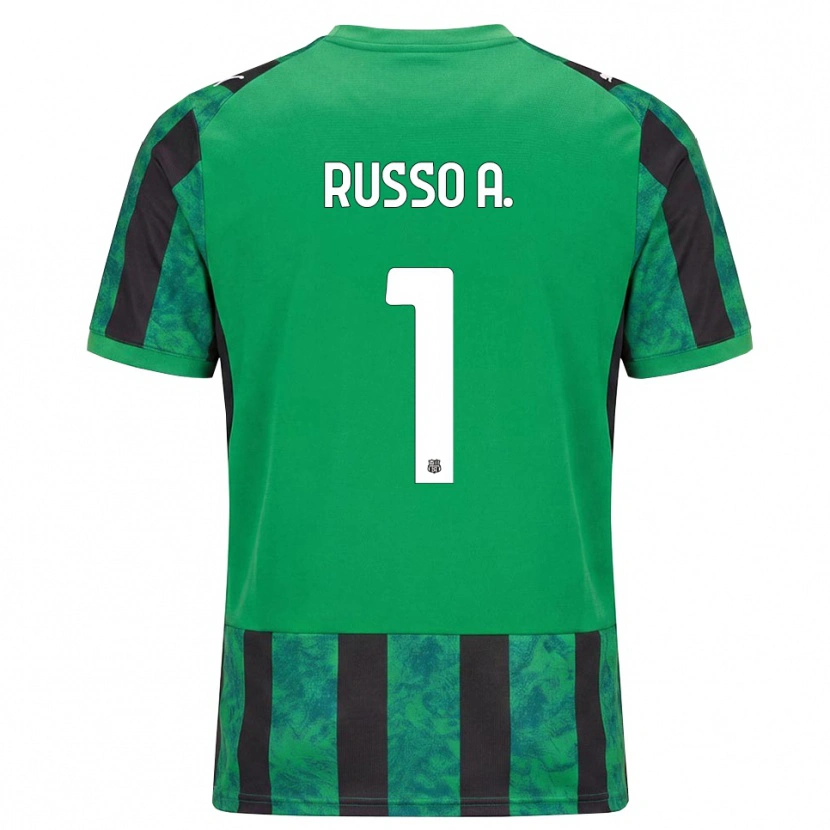 Danxen Dámské Alessandro Russo #1 Zelená Černá Bílá Domů Hráčské Dresy 2026/27 Dres