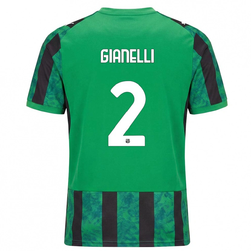 Danxen Dámské Christian Gianelli #2 Zelená Černá Bílá Domů Hráčské Dresy 2026/27 Dres
