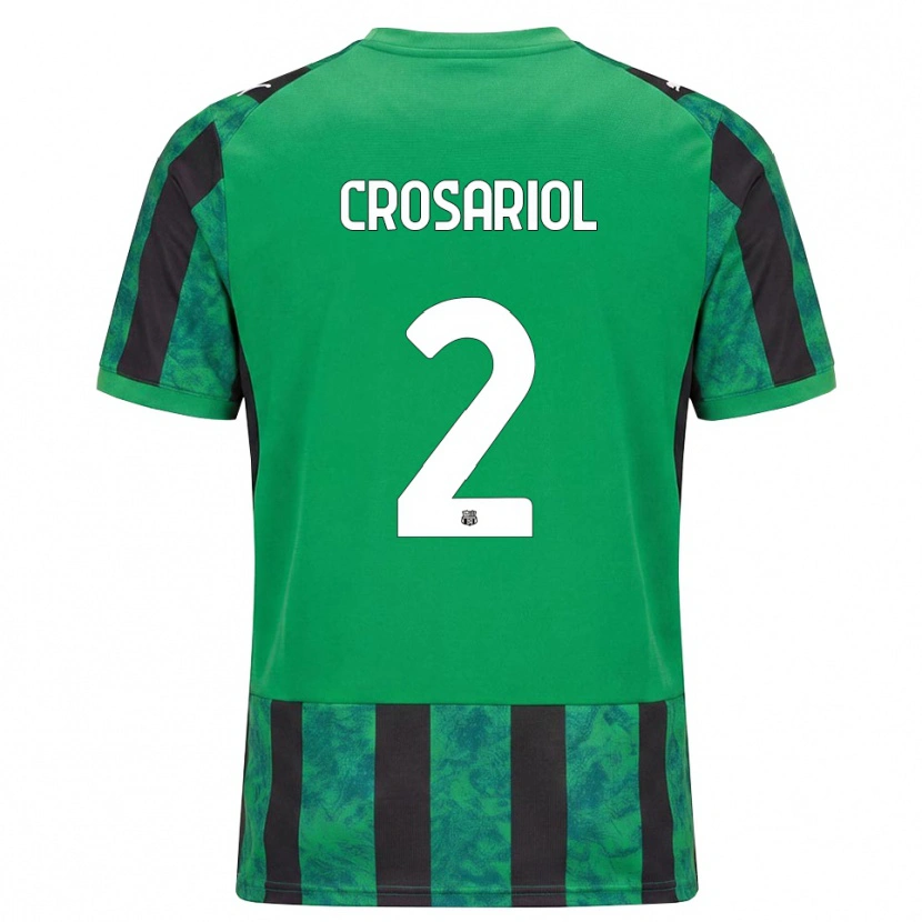 Danxen Dámské Daniel Crosariol #2 Zelená Černá Bílá Domů Hráčské Dresy 2026/27 Dres