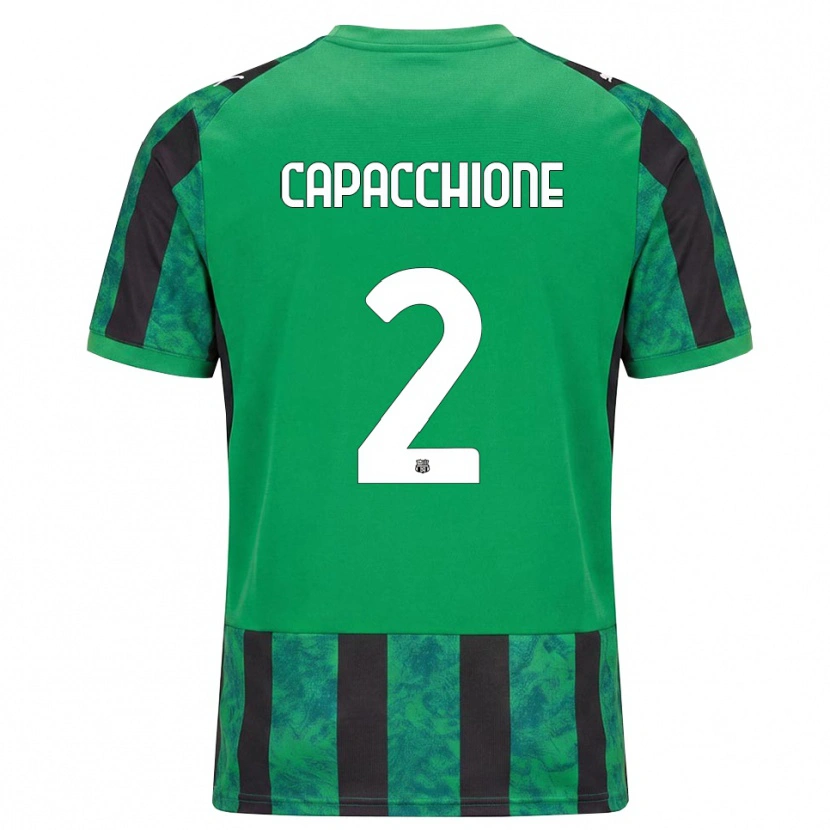 Danxen Dámské Cristian Capacchione #2 Zelená Černá Bílá Domů Hráčské Dresy 2026/27 Dres