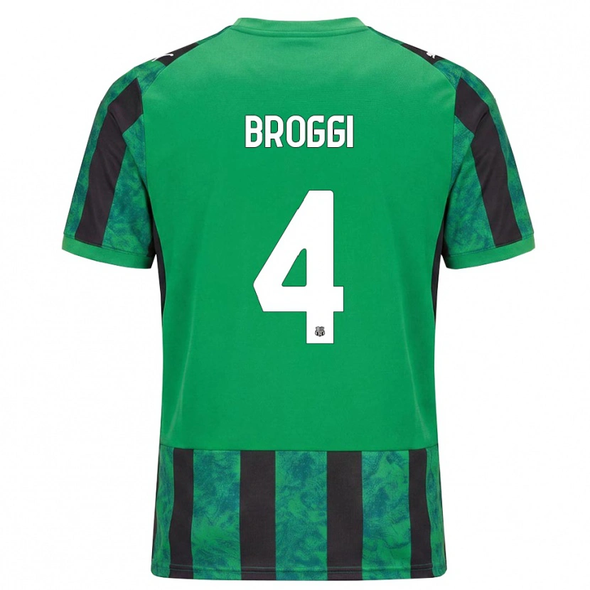 Danxen Dámské Nicola Broggi #4 Zelená Černá Bílá Domů Hráčské Dresy 2026/27 Dres