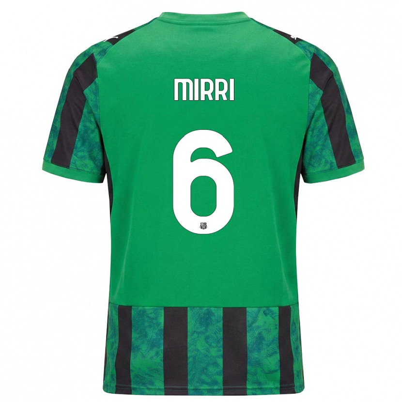 Danxen Dámské Mattia Mirri #6 Zelená Černá Bílá Domů Hráčské Dresy 2026/27 Dres
