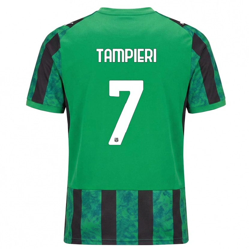 Danxen Dámské Diego Tampieri #7 Zelená Černá Bílá Domů Hráčské Dresy 2026/27 Dres