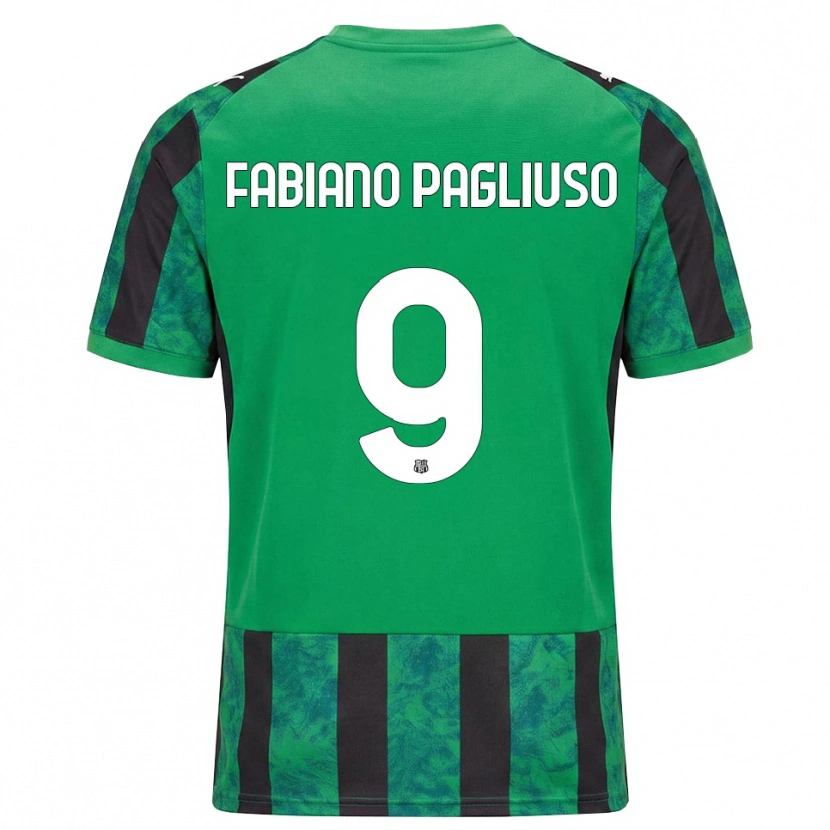 Danxen Dámské Paolo Fabiano Pagliuso #9 Zelená Černá Bílá Domů Hráčské Dresy 2026/27 Dres