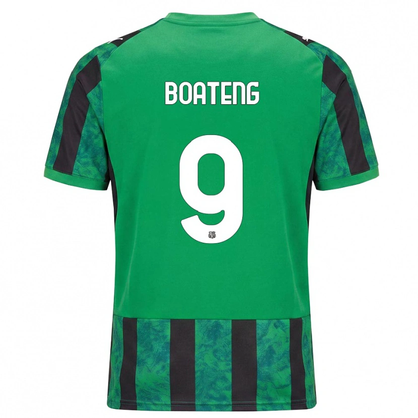 Danxen Dámské Owen Boateng #9 Zelená Černá Bílá Domů Hráčské Dresy 2026/27 Dres
