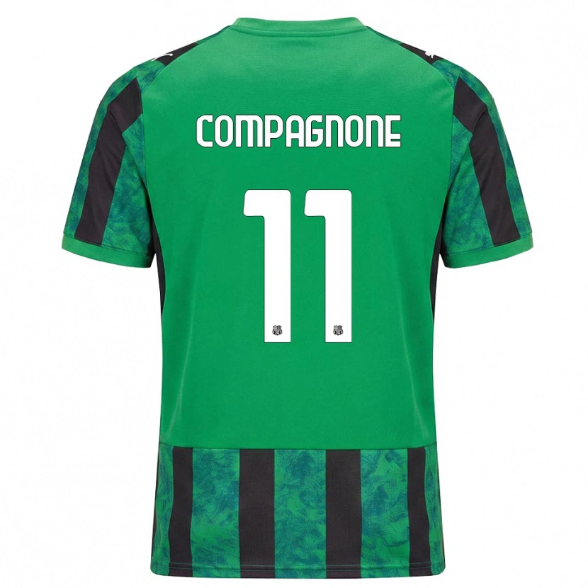 Danxen Dámské Pasquale Compagnone #11 Zelená Černá Bílá Domů Hráčské Dresy 2026/27 Dres