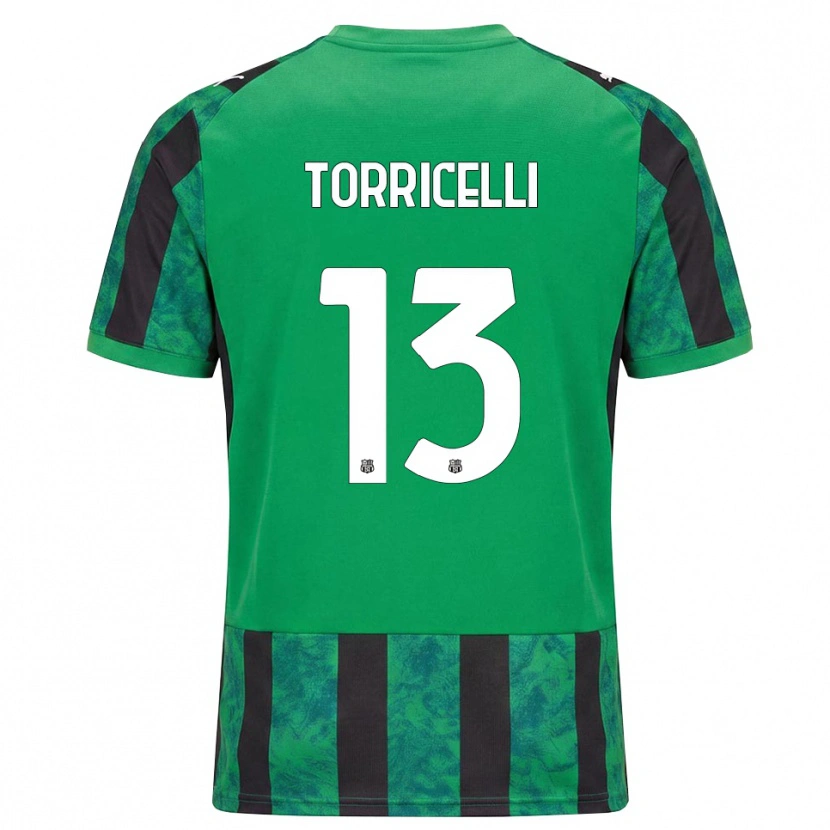 Danxen Dámské Marco Torricelli #13 Zelená Černá Bílá Domů Hráčské Dresy 2026/27 Dres