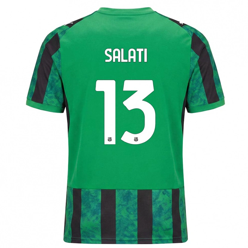 Danxen Dámské Emanuele Salati #13 Zelená Černá Bílá Domů Hráčské Dresy 2026/27 Dres
