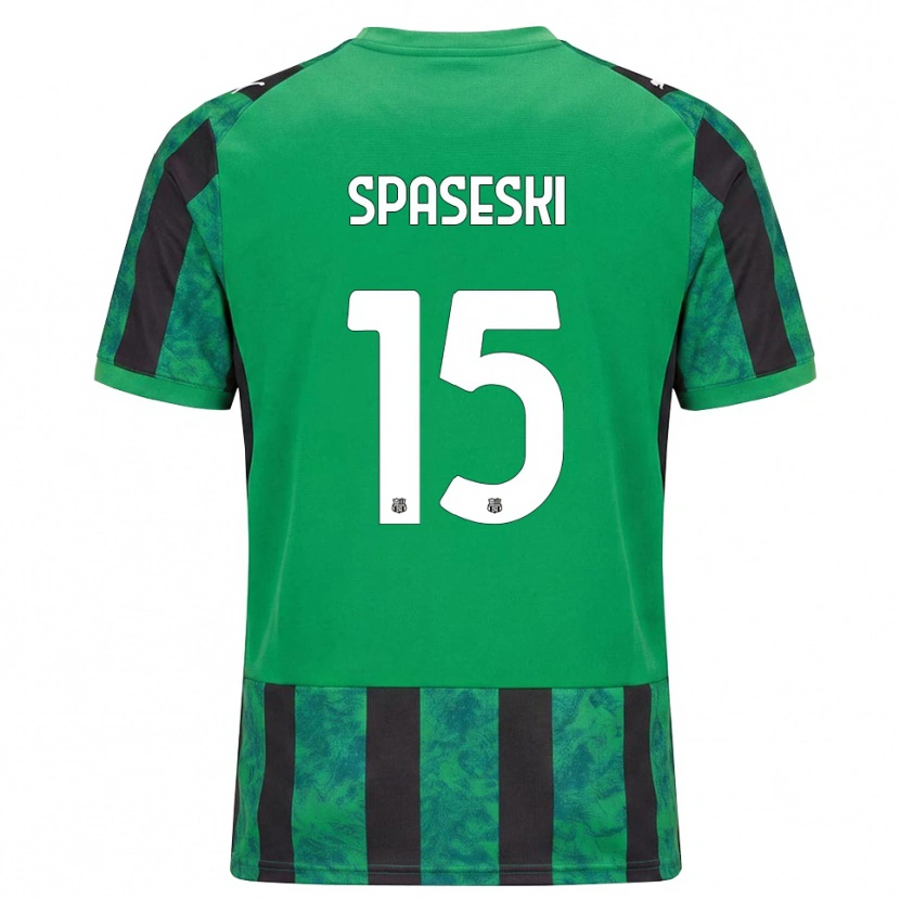 Danxen Dámské Dejan Spaseski #15 Zelená Černá Bílá Domů Hráčské Dresy 2026/27 Dres