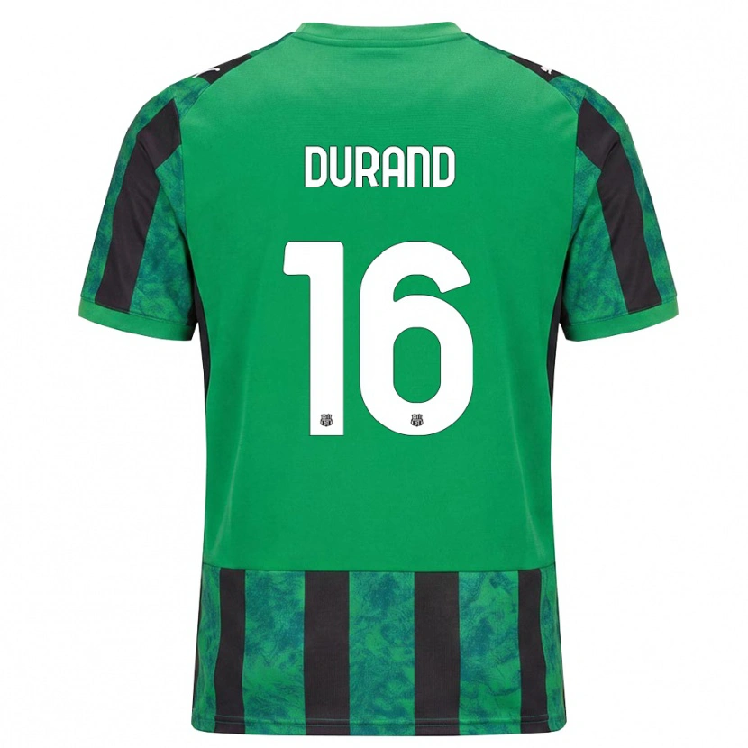 Danxen Dámské Solène Durand #16 Zelená Černá Bílá Domů Hráčské Dresy 2026/27 Dres