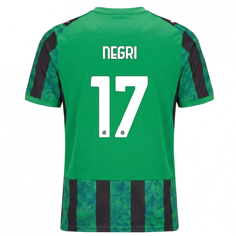 Danxen Dámské Gabriele Negri #17 Zelená Černá Bílá Domů Hráčské Dresy 2026/27 Dres