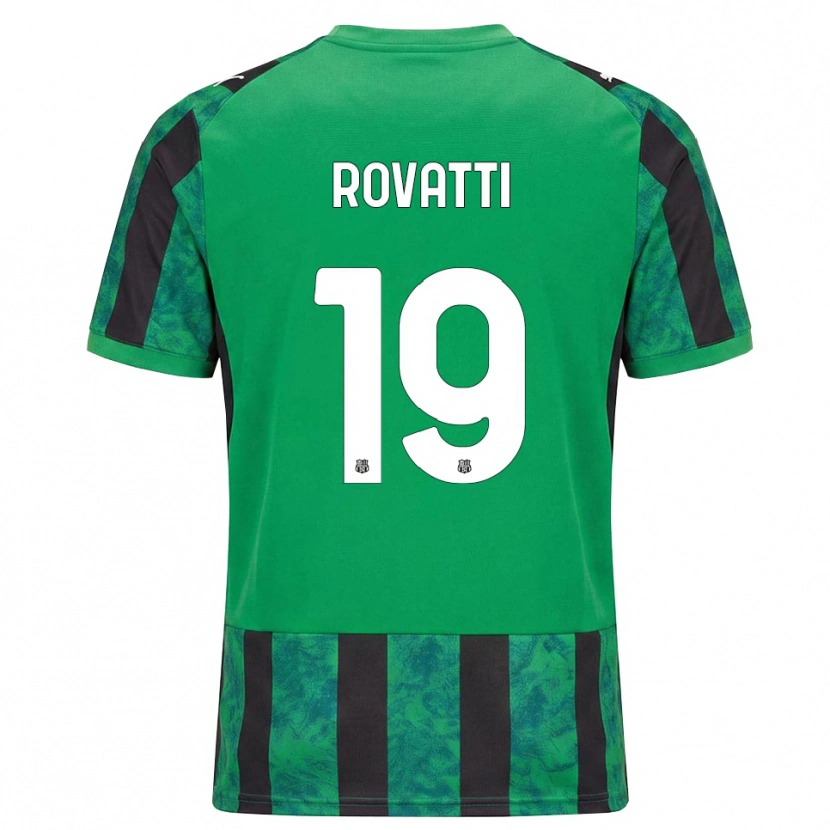 Danxen Dámské Matteo Rovatti #19 Zelená Černá Bílá Domů Hráčské Dresy 2026/27 Dres