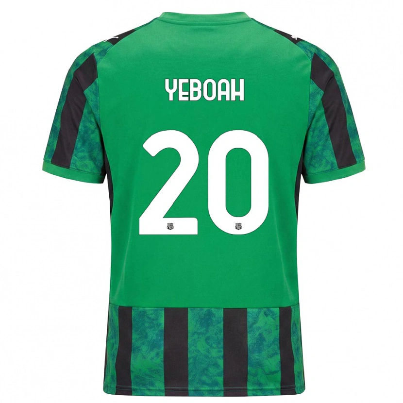Danxen Dámské Daniel Yeboah #20 Zelená Černá Bílá Domů Hráčské Dresy 2026/27 Dres