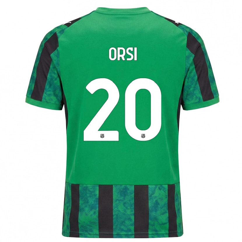 Danxen Dámské Benedetta Orsi #20 Zelená Černá Bílá Domů Hráčské Dresy 2026/27 Dres