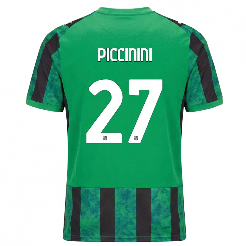Danxen Dámské Stefano Piccinini #27 Zelená Černá Bílá Domů Hráčské Dresy 2026/27 Dres