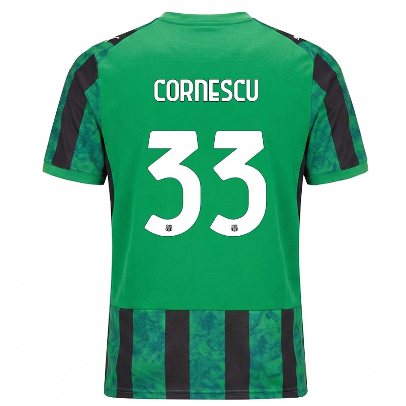 Danxen Dámské Iustin Cornescu #33 Zelená Černá Bílá Domů Hráčské Dresy 2026/27 Dres