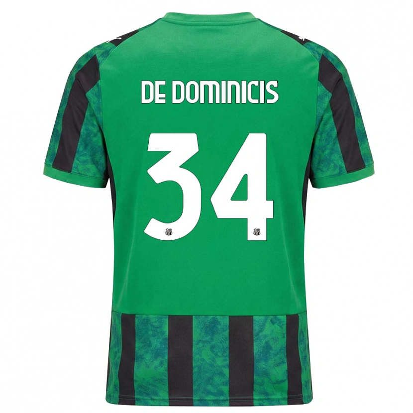 Danxen Dámské Diego De Dominicis #34 Zelená Černá Bílá Domů Hráčské Dresy 2026/27 Dres