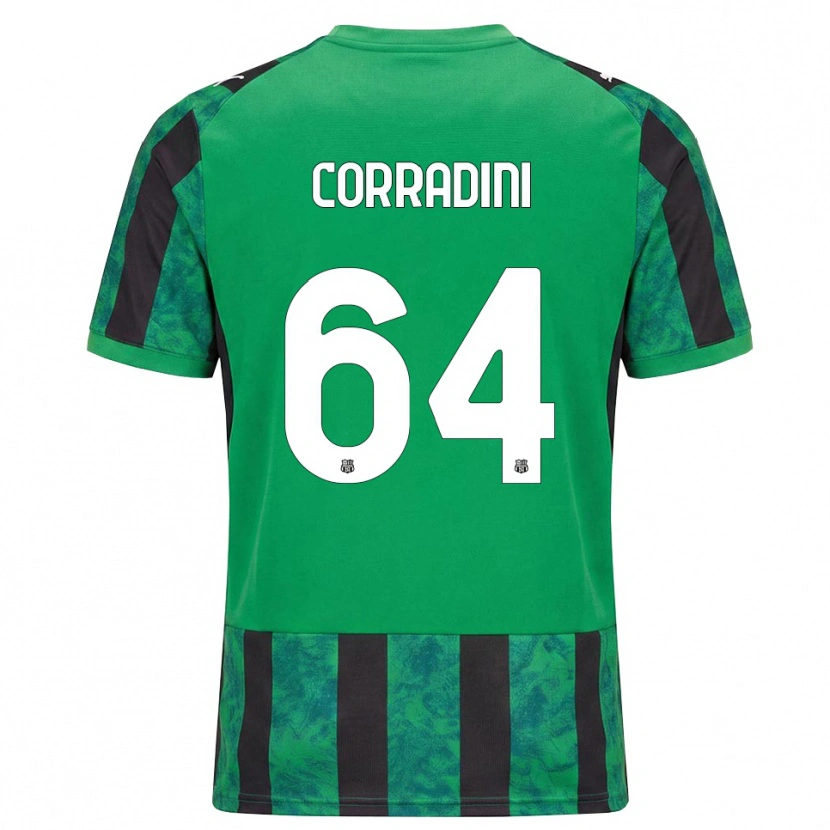 Danxen Dámské Francesco Corradini #64 Zelená Černá Bílá Domů Hráčské Dresy 2026/27 Dres