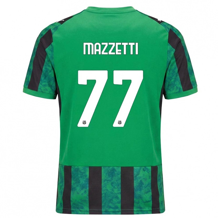 Danxen Dámské Riccardo Mazzetti #77 Zelená Černá Bílá Domů Hráčské Dresy 2026/27 Dres