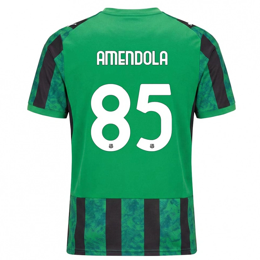 Danxen Dámské Catello Amendola #85 Zelená Černá Bílá Domů Hráčské Dresy 2026/27 Dres